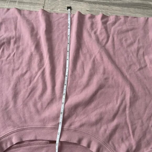 Free People Holala Cropped Sweatshirt - Rose Pink (Size M/Oversized) - Picture 6 of 8